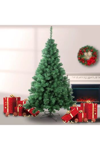 hoffmans 2.1M Artificial Christmas Tree with Thick Branches + Metal Stand – Ideal for Holiday Decor