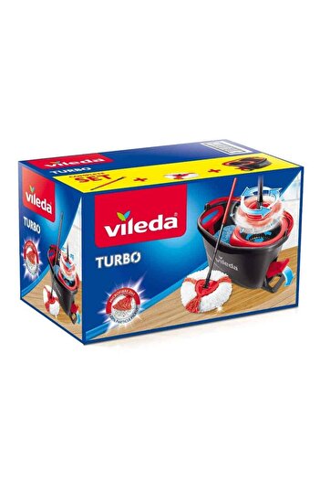 Vileda Microfiber rotating mop, with telescopic handle, bucket and pedal with 360 squeezing system, holes...