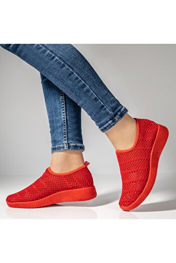 BMoD Women's red sport espadrilles with perforations MOD13061