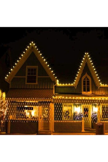 Flippy Christmas Installation, Mesh Type, IP 44, 17 x 1 m, 800 LEDs, Warm White, 8 light effects, Transform