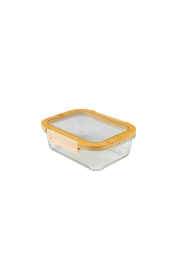 Bambum Moira Glass Storage Container with Lid and Lock 1040 ml