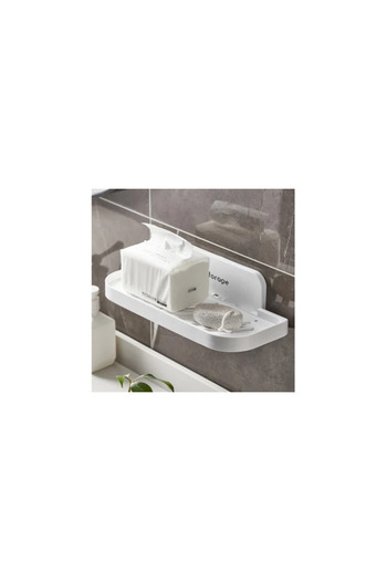 Rovitech Foldable Bathroom Adhesive Rack, 36 x 15.3 cm