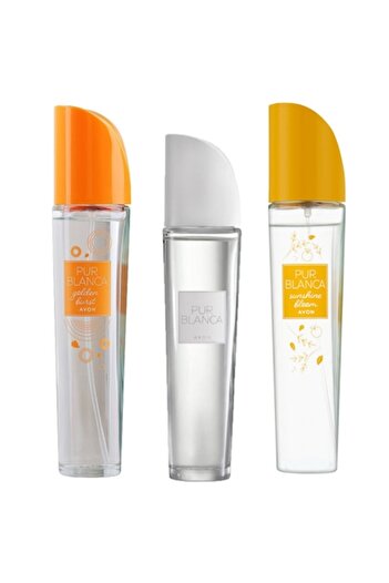 AVON Set eau de toilette Pur Blanca - Pur Blanca 50 ml, Pur Blanca Sunshine Bloom 50 ml, Pur Blanca Golde
