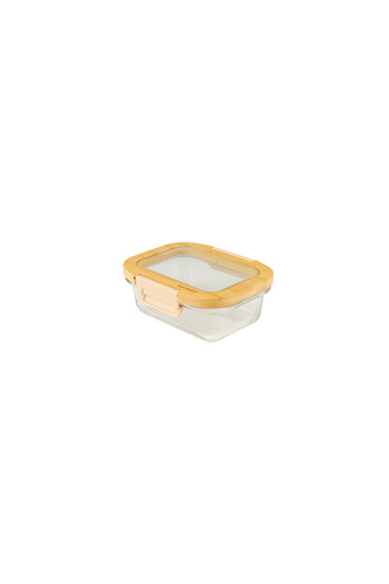 Bambum Moira Glass Storage Container with Lid and Lock 370 ml