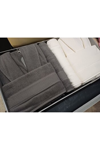 Özdilek Colored (Dsm) Anthracite - Cream Family Set