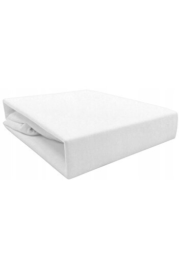 Other Jersey cotton fitted sheet 160x200 white