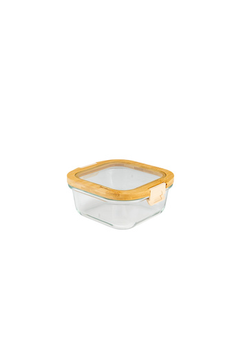 Bambum Poira Glass Storage Container with Lid and Lock 800 ml