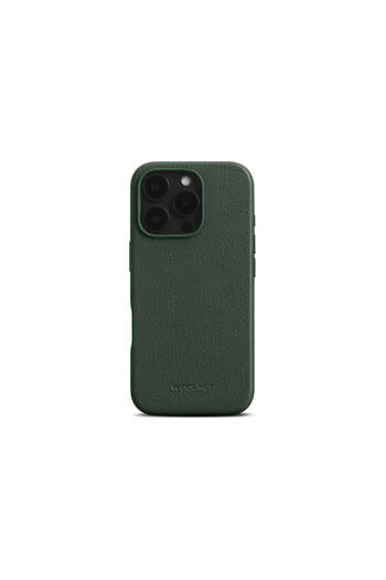 Apple Woolnut leather protective case for iPhone 16 Pro, Green