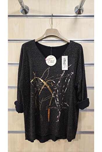 Park Moda Glitter Blouse Bush Pattern