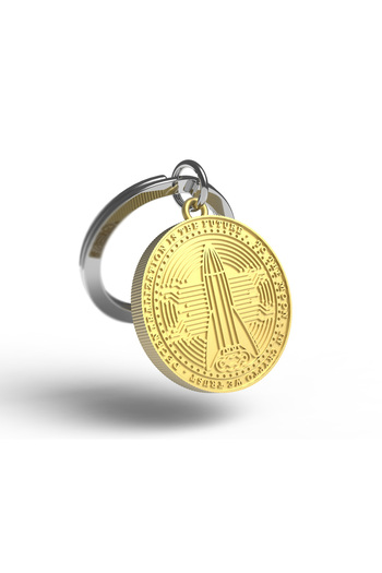 Metalmorphose Metal keychain, bitcoin crypto model,