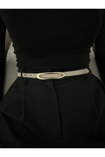 LİA KEMER Blaze Imported Gold Buckle Model Women's Belt Waist Belt Coat Belt Dress Belt Trouser Belt