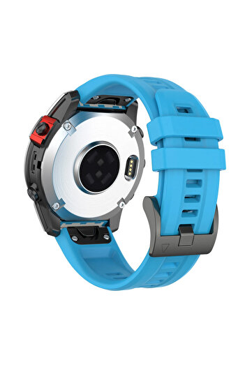 Other Garmin Fenix 6X Silicone Strap (Blue)