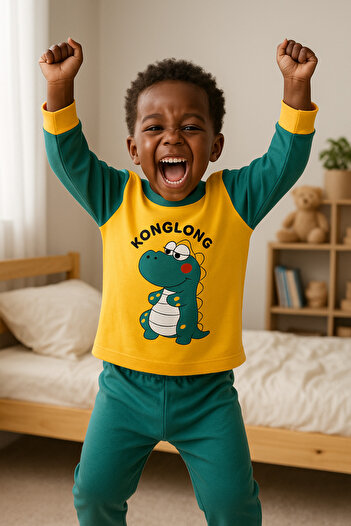 aden kids Children's Seasonal Combed Cotton Pajama Set