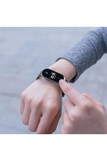 Other Case + glass 2 in 1 Xiaomi Mi Band 8 - Black