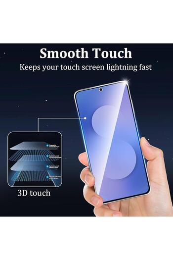 Sphone Samsung Galaxy S25 FE Kamera Lens 3D Mercek Koruyucu Halka + 9H Ekran Koruyucu Cam Kırılmaz Şeffaf