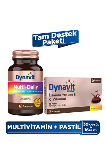 Dynavit Multidaily (Multivitamin & Energy) + Icelandic Seaweed & Vitamin C (Immune) – Complete Support Package