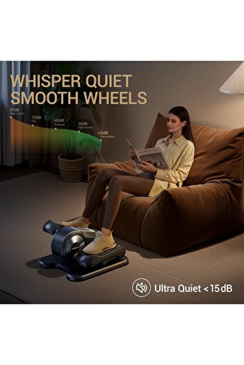 Relax Smart Under Desk Elliptical, 12 Level Magnetic Resistance, Forward and Reverse Direction, Manu
