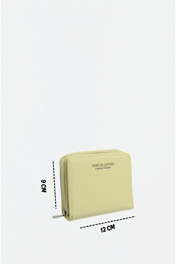 Mazel Design 1605 Genuine Leather Textured Women's Zippered Imported Wallet - Stylish, Compact, Card Holder Model