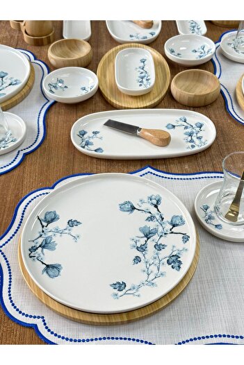 MD MİMOZA DEKOR Breakfast Set 61 Pieces for 6 People Anemon