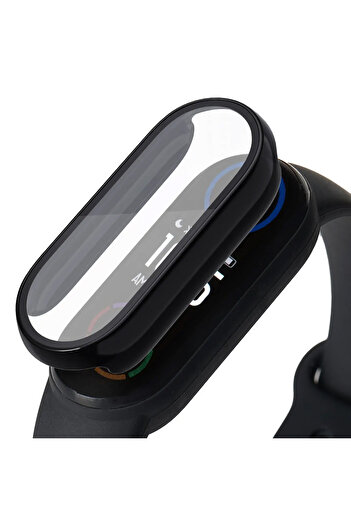 Other Case + glass 2 in 1 Xiaomi Mi Band 8 - Black
