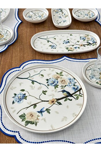 MD MİMOZA DEKOR Breakfast Set 41 Pieces for 6 People Fly
