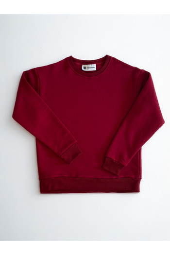 The Chin Women's Thick Cotton Oversize Basic Sweatshirt