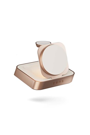 Anker ZENS Pro 2 Magnetic Bedside Charger, White/Pink