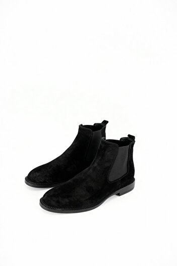 GIESTO Classic Black Suede Boots