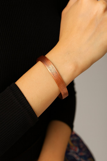 TAKI DERYASI Prayer Copper Bracelet Energy and Healing Jewelry Unisex Adjustable Model Natural Copper