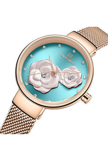 Naviforce Elegant Gold Quartz Women's Watch