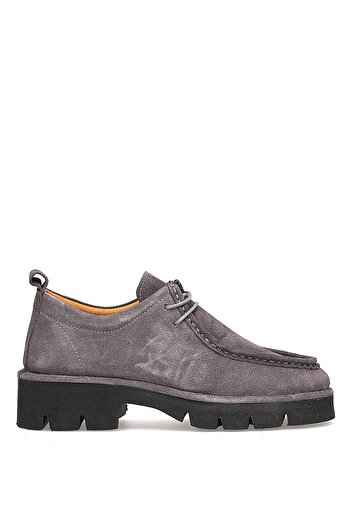 Venüs 25390508K Women's Genuine Leather Casual Shoes Gray