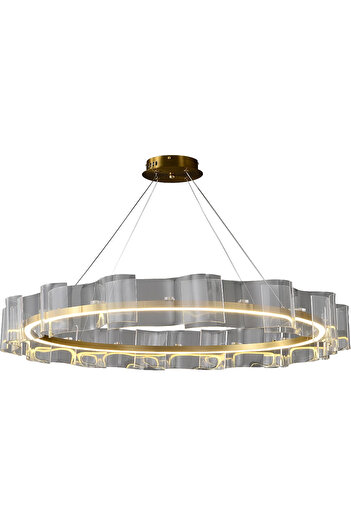 HAMER Modern oil chandelier, 100 cm diameter, 3 lights, 55 watts