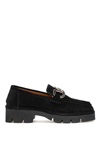 Venüs 25390510K Women's Genuine Leather Casual Shoes Black