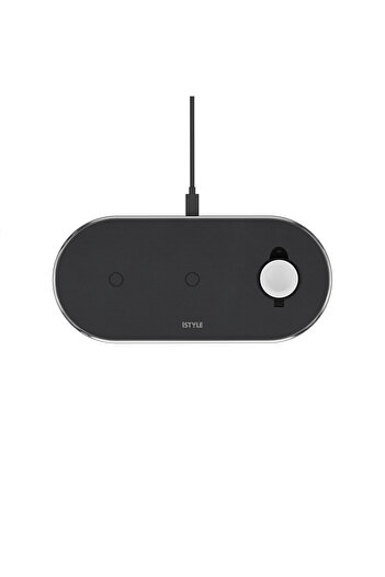 Epico ISTYLE Wireless Charging Base 3in1 Charging Station, Space Grey
