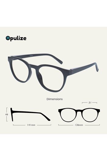 Opulize BLU Blue Light Filter Reading Glasses for Women Men, Glare-Free UV400 Protection Spring Hing