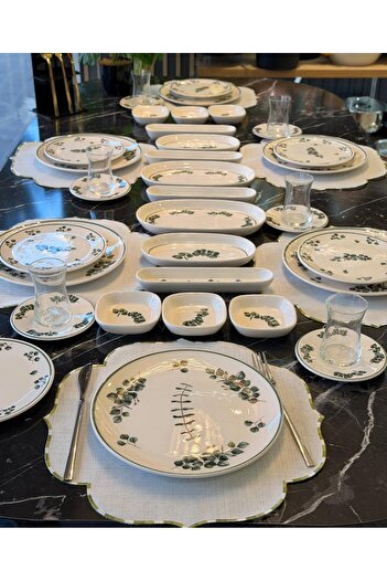 Onedekor 38 Piece Greenone Breakfast Set