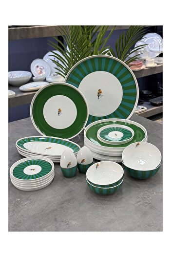 ACAR Lumeire Porcelain 23 Piece Breakfast Set
