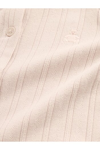 GAP Bebek Açık Pembe Pointelle Fitilli Outfit Set