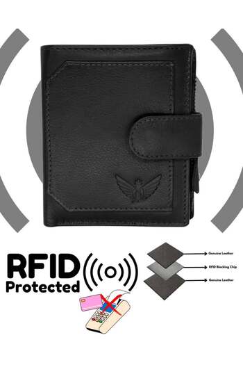 JİLDAAN JILDAAN™ By Namat Bi-Fold Genuine Handcrafted Leather Wallet For Men With RFID,Come's with