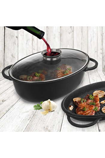 Other Granite toaster with lid 3 in 1 LARGE 10 l, 43x28 cm