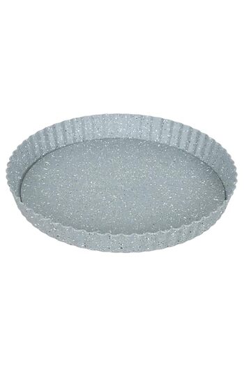 Generic Marble Granite Tart Mold, 24 Cm Grey, Grey Marble, Cb00263-24, Neoflam