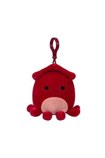 Squishmallows 3.5 inch Little Plush Clip-on Altman Red Squid, Officially Licensed Kellytoy Plush Toy