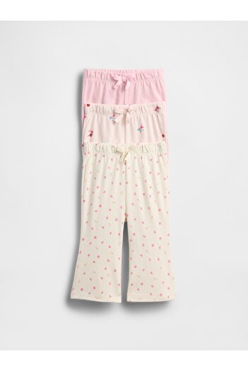GAP Bebek Pembe First Favorites Organik Pamuk Pantolon (3’lü)