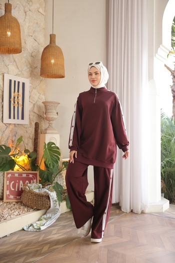 Wovi Women's Bottom and Top Tracksuit Set & Hijab Bottom - Top Set
