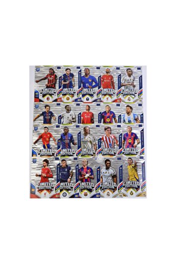 TOYFEST Panini Fifa 2026 Metal Boxed Football Player Cards (24 Core 4 Le 1 Coin 1 Golden Card) - Red Yellow