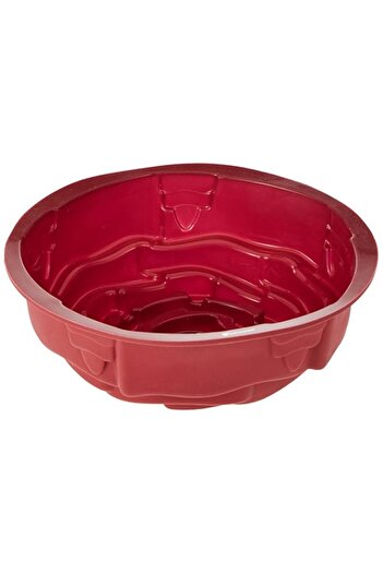 Generic BERGNER BAKE A WISH SILICONE CAKE MOULD 24 CM, RED COLOR