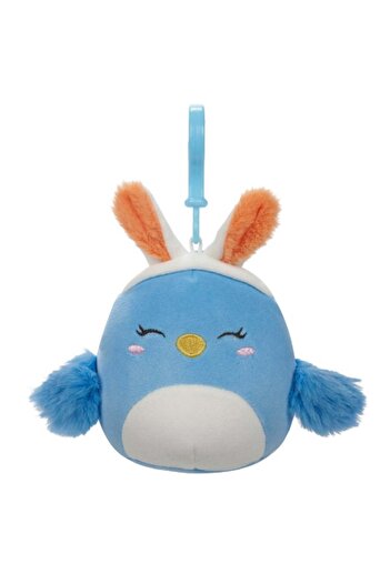 Squishmallows 3.5 inch Bebe the Blue Bird Clip-on, Officially Licensed Kellytoy Plush Toy, Colorful