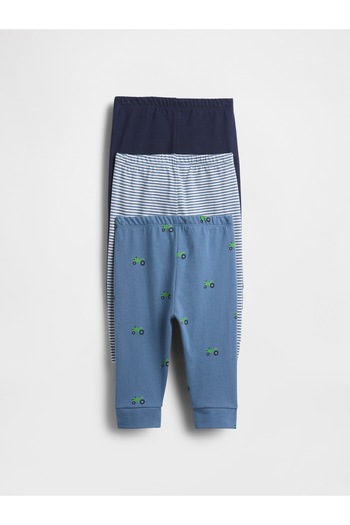 GAP Bebek Mavi First Favorites Organik Pamuk Pantolon (3’lü)