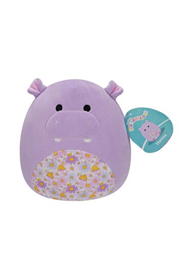 Squishmallows Little Plush 7.5 inch Hanna Purple Hippo with Floral Belly Officially Licensed Kellyto
