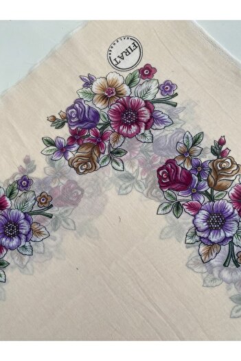 Fureya Floral Pattern Embroidery Cotton Writing
